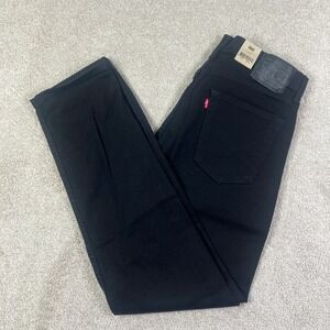 NEW Levi's 502 Taper Jeans Mens 33x32 Black Flex Stretch Denim NWT